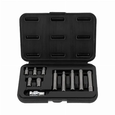 Set varfuri canelate SPLINE M5-M12, 30/75 mm, 11 piese, Proline 10744