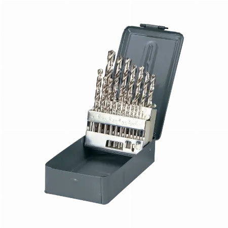 Set burghie metal HSS 135°, 1-10 mm, 19 piese - Proline 77219