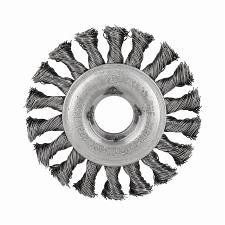 Perie circulara din sarma de otel impletita cu orificiu 22 mm, 100 mm Proline 32550