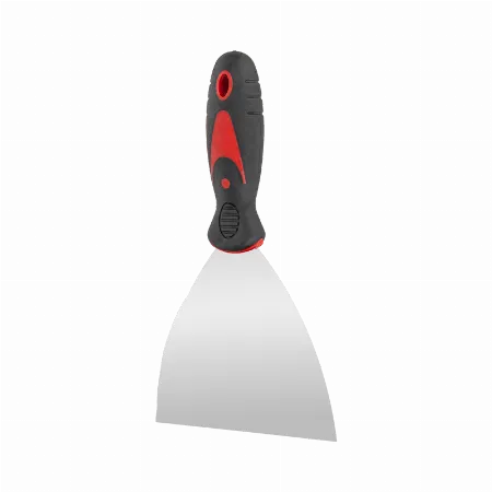 Spaclu din otel cu maner ergonomic gumat 125 mm