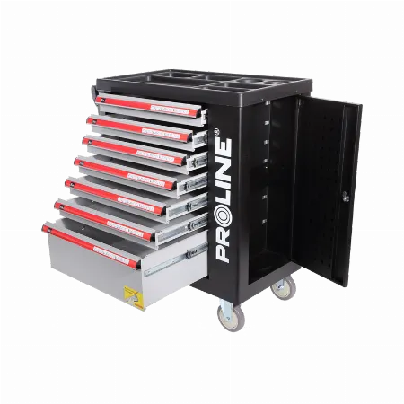 Dulap mobil pentru scule cu 7 sertare 790 x 490 x 1000 mm Proline 33127