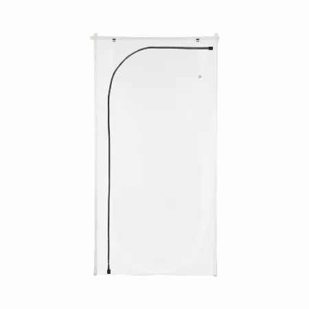Folie cortina cu fermoar tip L, 1100 x 2200 mm