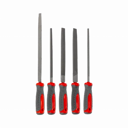 Set 5 pile pentru metal cu manere bimaterial, 200 mm, Proline 32265