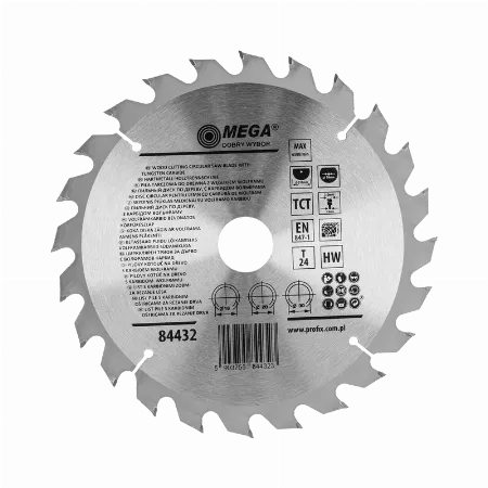 Disc circular pentru lemn, MDF si laminat 210x30/20/16 mm, 24 dinti