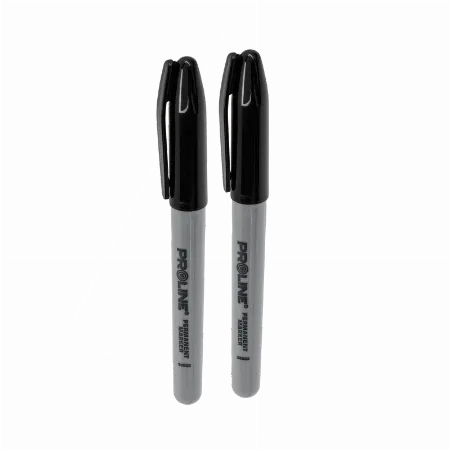 Marker permanent negru cu varf rotund Proline 38032 set 2 buc