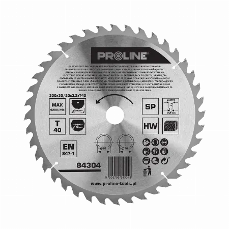 Disc circular pentru lemn cu dinti vidia 300 mm 40 dinti