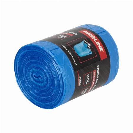 Saci Menaj Polietilena Elastic 35L / Albastru, 150/Set
