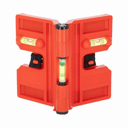 Nivela magnetica pliabila pentru stalpi 135 mm cu 3 bule