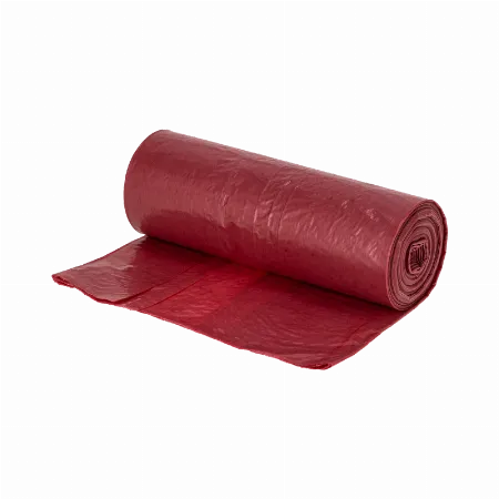 Saci menaj polietilena LDPE 120 l rosu pentru aluminiu, 10 bucati, Proline 41204