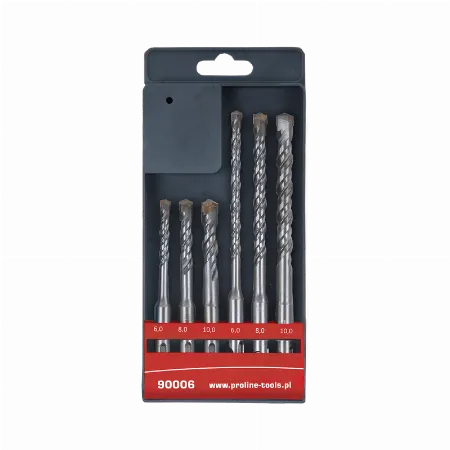 Set 6 burghie beton SDS Plus 6, 8, 10 x 110/160 mm Proline 90006