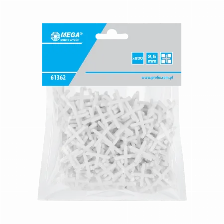 Distantiere cruce pentru faianta 2,5 mm, 200 buc. Mega 61362