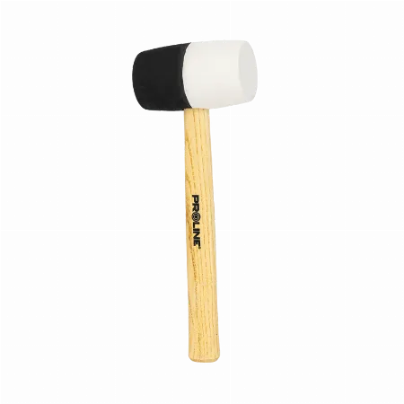 Ciocan cauciuc bicolor cu maner lemn 63 mm / 780 g