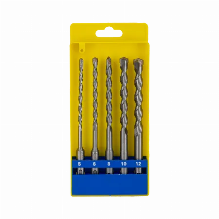 Set burghie beton SDS Plus 5, 6, 8, 10, 12 mm, 160 mm, 5 piese - Mega 81005A