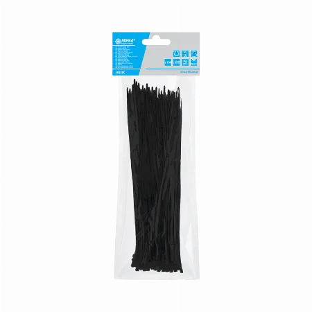 Fasete Legatura Negre 3.6X300MM, 100/Set