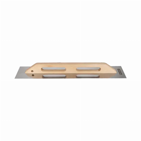 Gletiera inox cu maner din lemn 580x130 mm