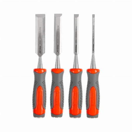 Set dalti lemn cu maner bimaterial - 4 piese