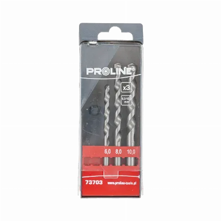 Set burghie pentru beton, 3 piese