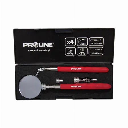 Set tija magnetica cu oglinda de inspectie - 4 piese