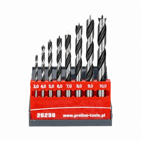 Set burghie pentru lemn 3-10 mm, 8 piese