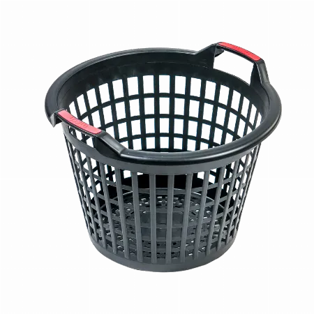 Cos plastic ajurat pentru depozitare si transport 25 l, negru