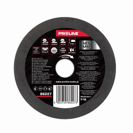 Disc raspel plat fin 125 mm