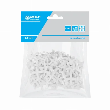 Distantiere cruce pentru faianta 3.0 mm, pachet 150 bucati Mega 61363