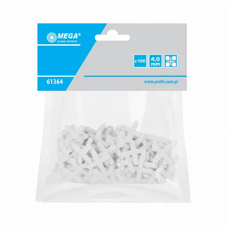 Distantiere faianta tip cruce 4 mm, 100 buc.