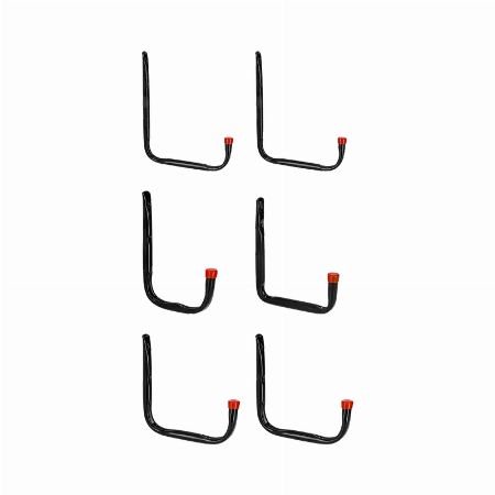 Set carlige de perete tip U pentru unelte Proline 33192, 6 buc.