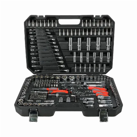 Set chei tubulare si chei combinate 216 piese Proline 58216