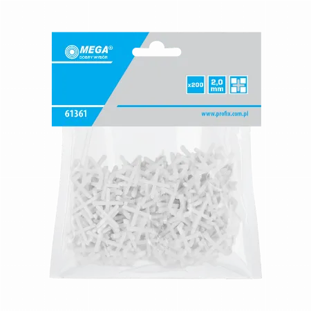Distantiere cruce pentru faianta 2 mm, set 200 bucati