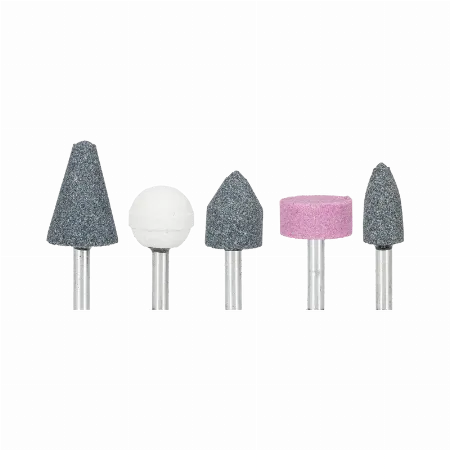 Set pietre abrazive Mega 44905, 5 piese, tija 6 mm
