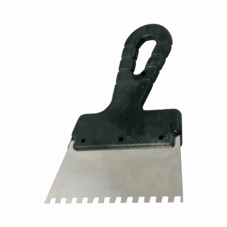Spatula inox dintata cu maner din plastic 250/6 mm