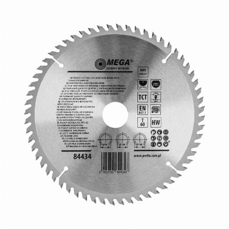 Disc circular pentru lemn 210 mm, 60 dinti, carbid