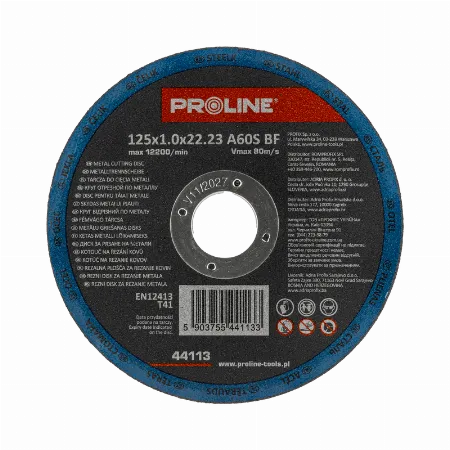 Disc debitare metal 125x1.0x22 mm Proline 44113