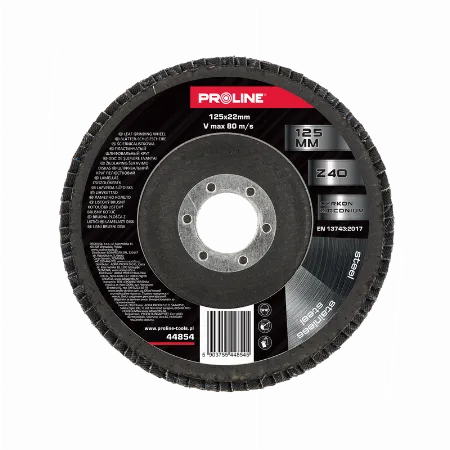 Disc abraziv lamelar 125 mm cu zirconiu granulatie 40 Proline 44854