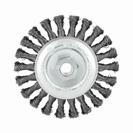 Perie circulara din sarma rasucita cu filet M14, 125 mm