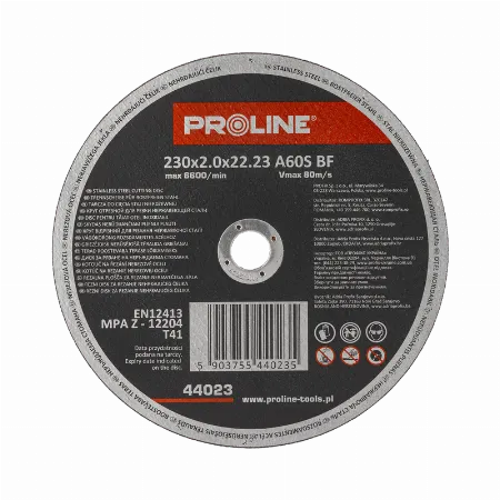Disc de debitare pentru inox 230 x 2,0 x 22 mm, tip T41
