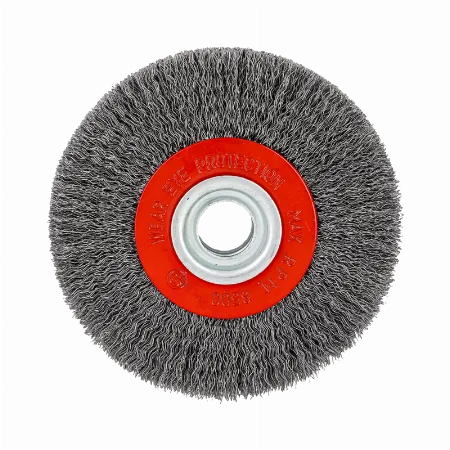 Perie circulara din sarma de otel ondulata cu orificiu 22 mm, 125 mm Proline 32542