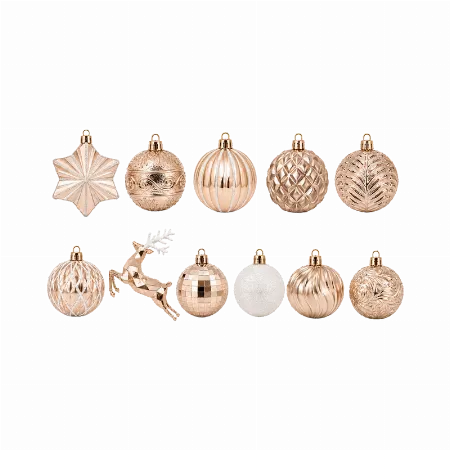 Set Ornamente de Craciun / Bej - 48P.