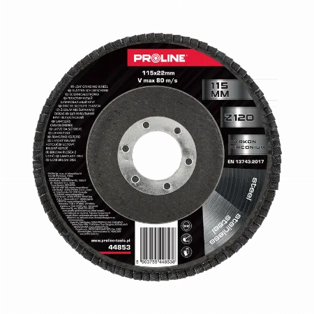 Disc abraziv lamelar cu zirconiu 115 mm, granulatie 120