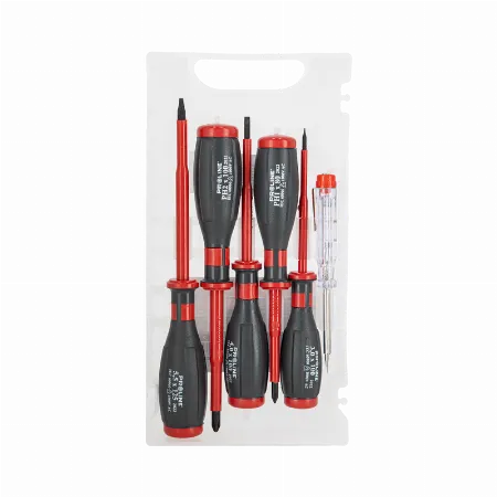 Set surubelnite electrotehnice izolate 1000 V CrV-Mo cu tester, 6 piese, Proline 10510