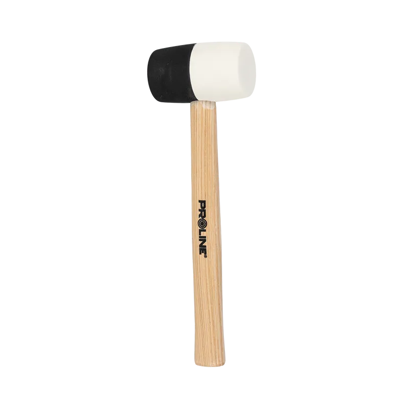 Ciocan Cauciuc Bicolor cu Maner Lemn 50MM / 370G