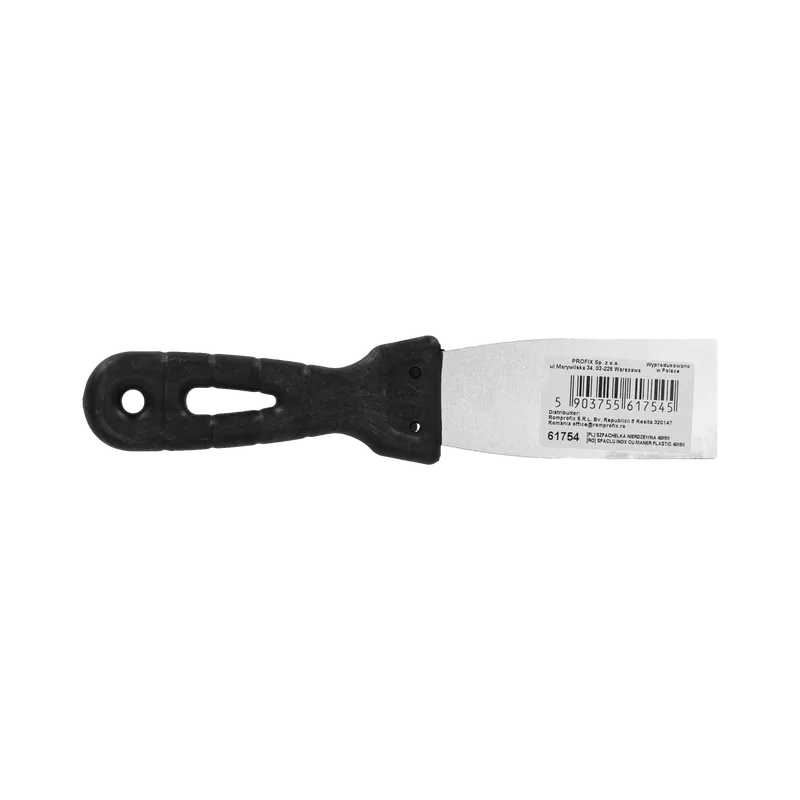 Spaclu Inox cu Maner Plastic 40MM