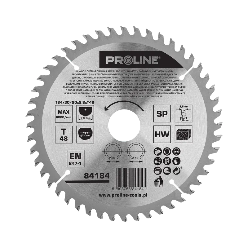 Disc Circular pentru Lemn cu Dinti Vidia 184MM / 48D.