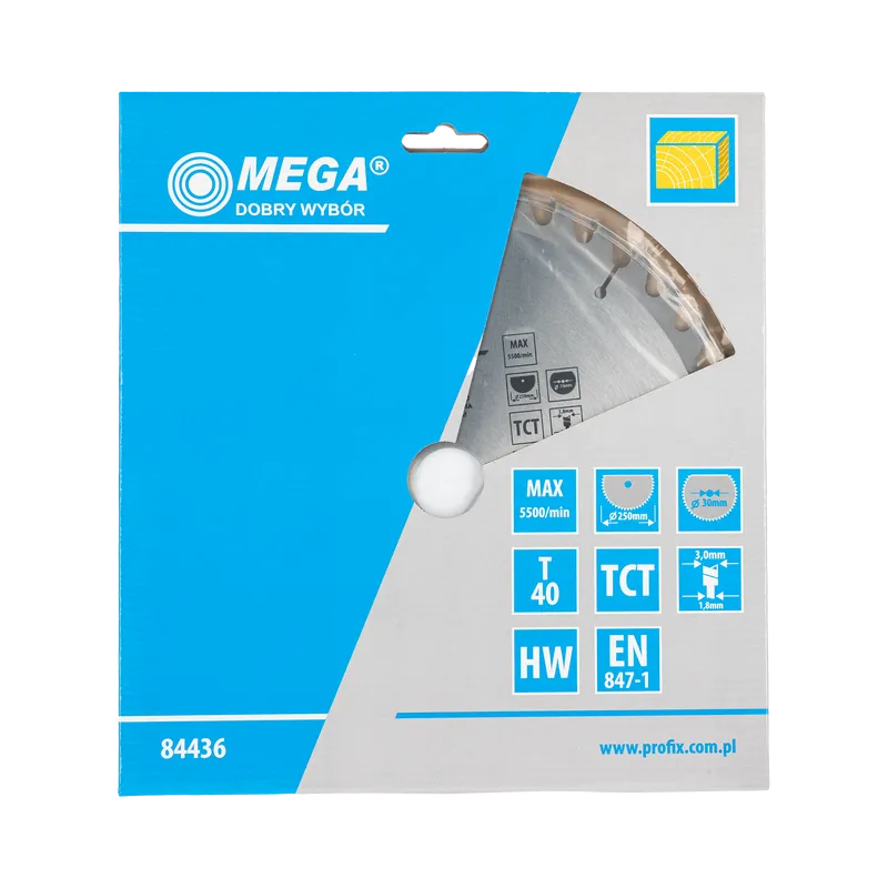 Disc Circular pentru Lemn cu Dinti Caliti 250MM / 40D.