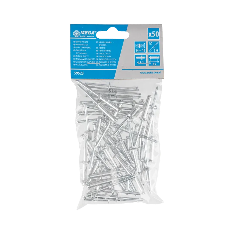 Popnituri Aluminiu 4.8X23.0MM, 50/Set