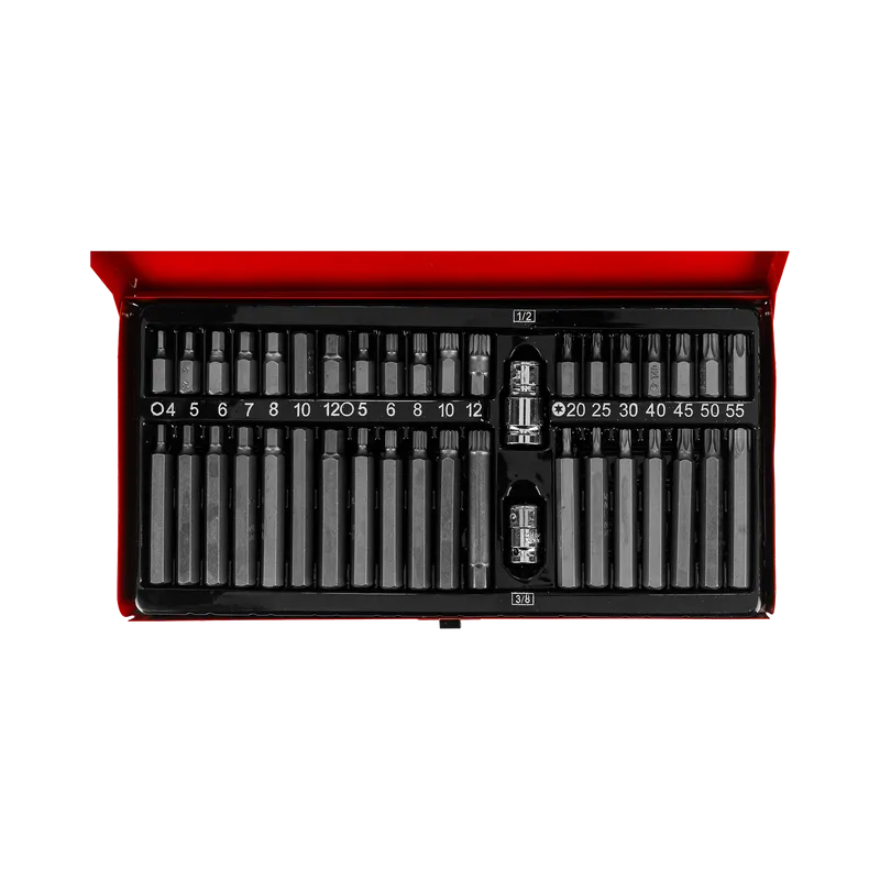 Set Varfuri Hexagonale/Canelate/Torx CR-VA S2 - 40P.