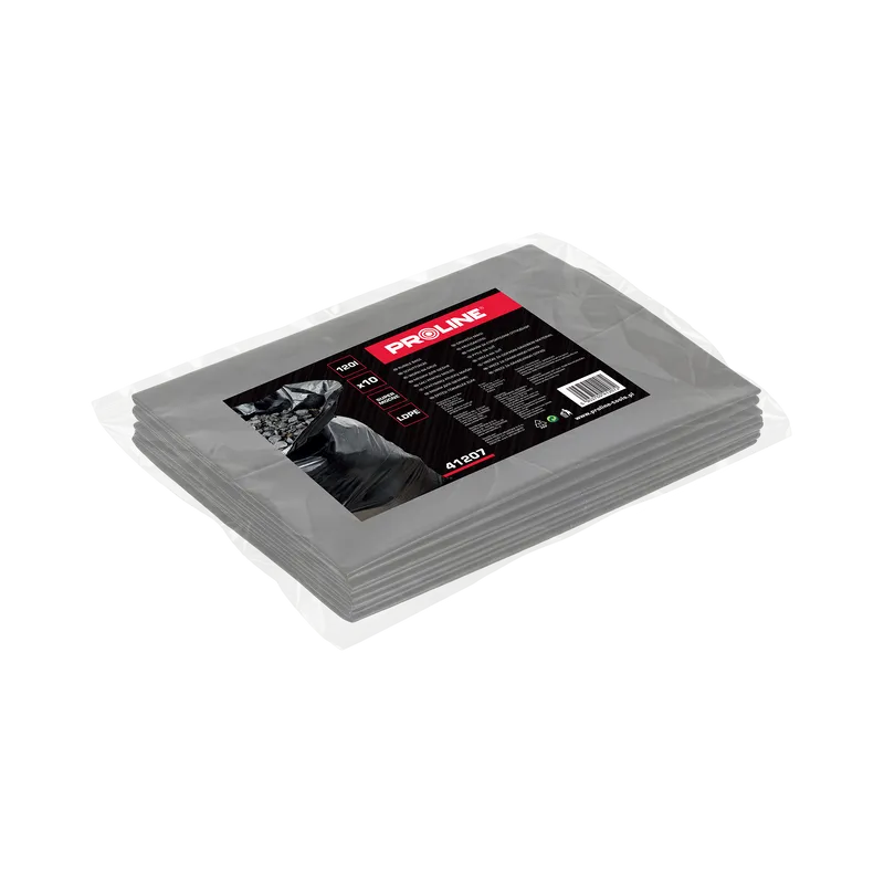 Saci Moloz Polietilena 120L / Negru, 10/Set