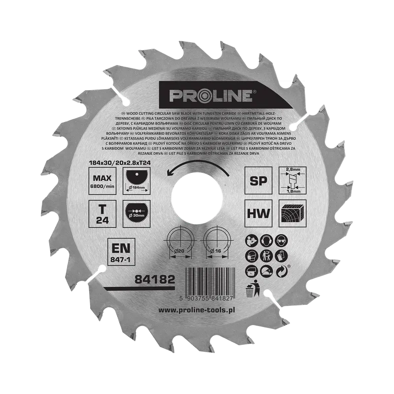 Disc Circular pentru Lemn cu Dinti Vidia 184MM / 24D.