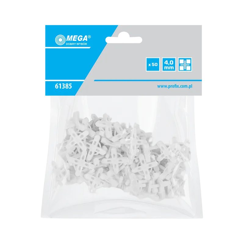 Distantiere Faianta Tip Cruce cu Inel 4.0MM, 50/Set